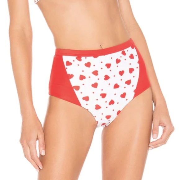 NWT Tularosa x Revolve Heartbreak High Waist Bikini Bottom Sz. M - Picture 1 of 4